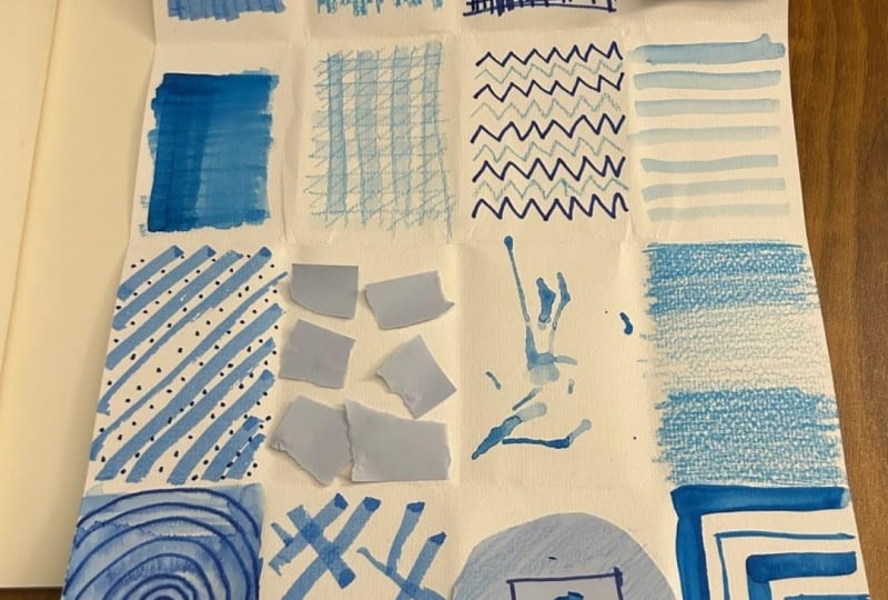 One color challenge - Blue