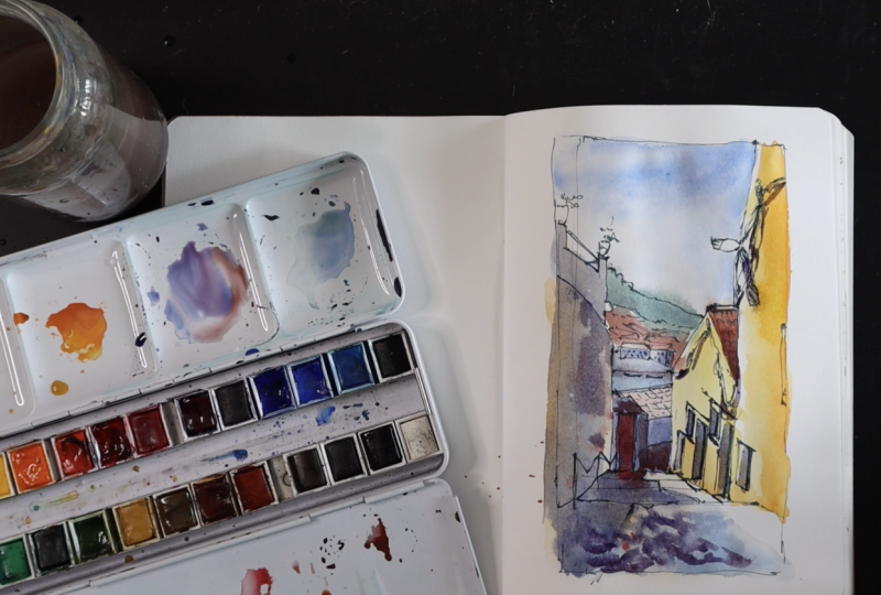 Urban Sketching Without Perspective