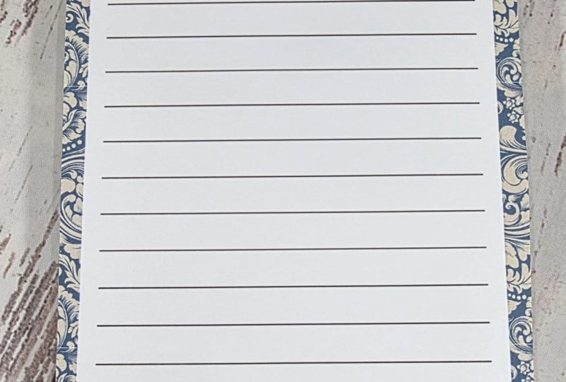 Beautiful Blue Damask Notepad