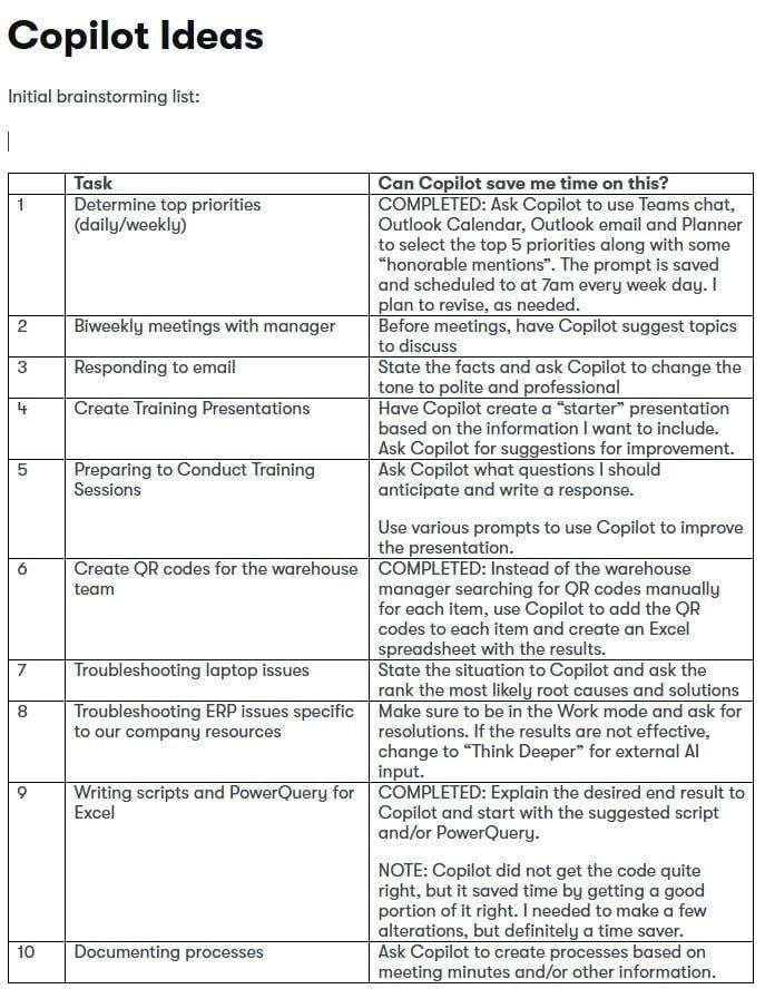 Copilot Ideas - student project