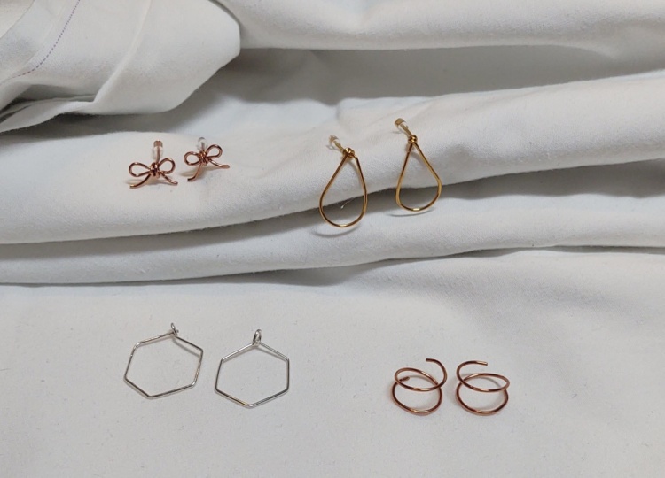 Four Wire Earrings