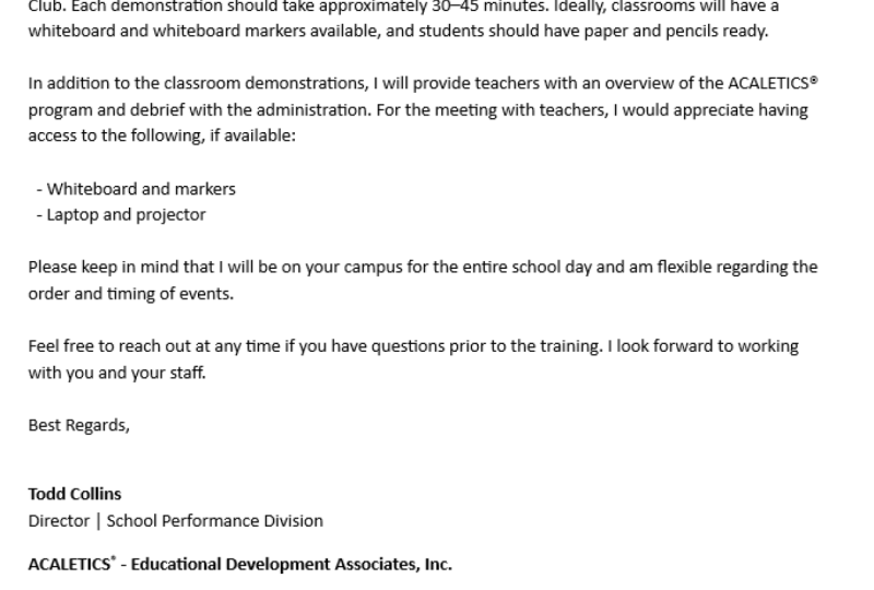 Preparation for Schools Opening Meetings (GCPS)