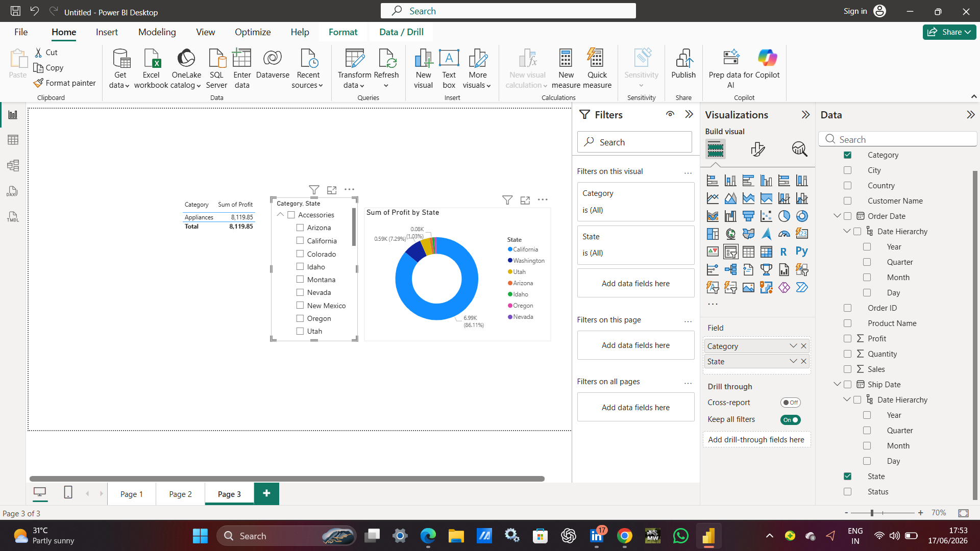 power bi - student project