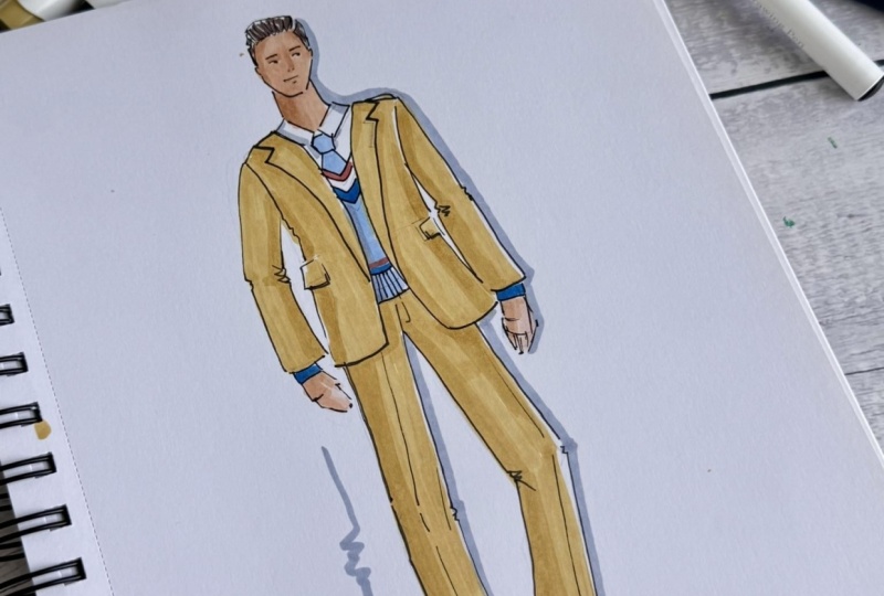 How to Draw the Male Fashion Figure for Beginners with Lori