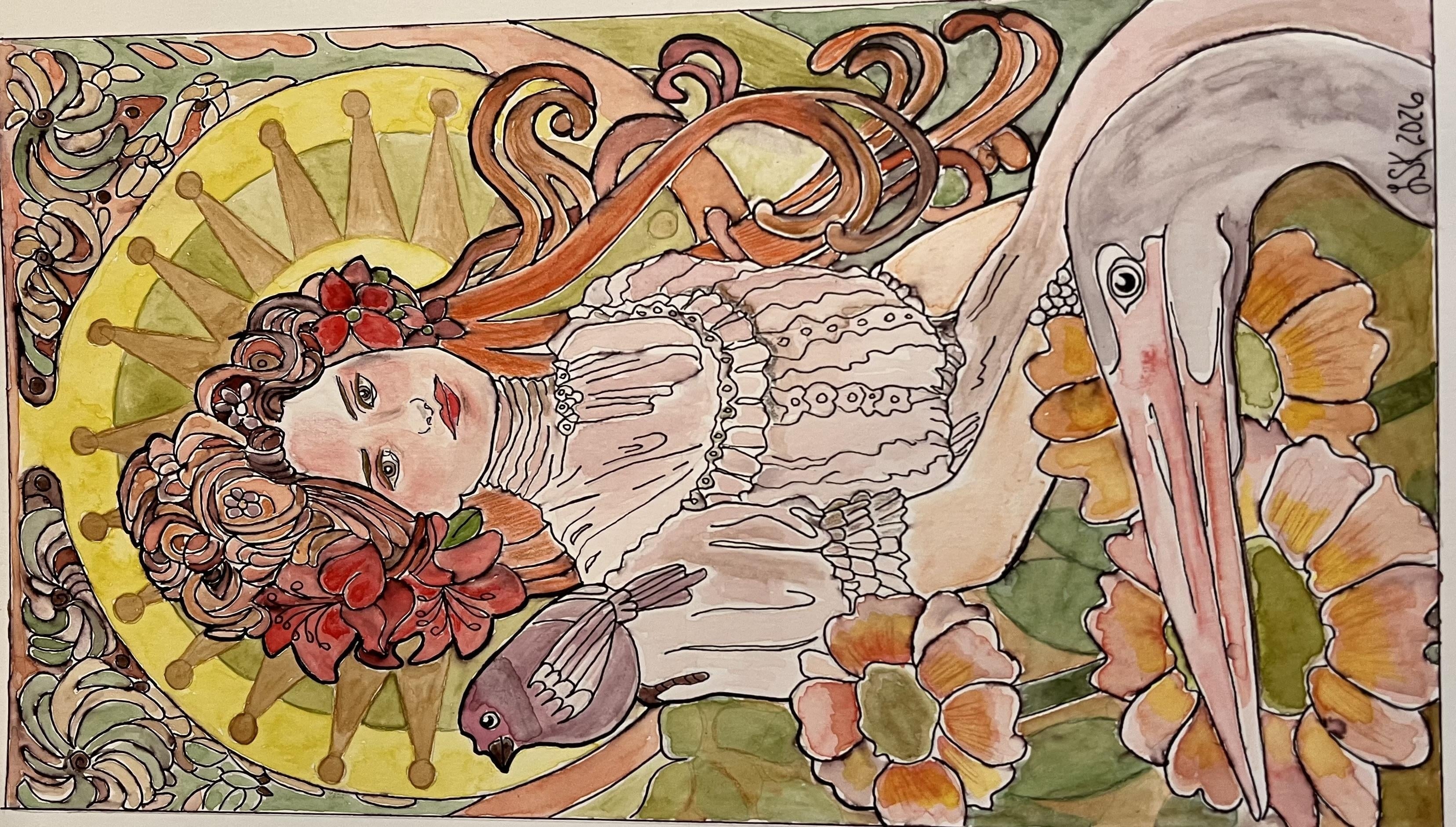 Beautiful Lady - student project