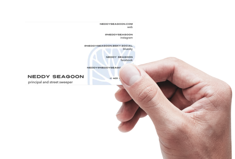 Neddy Season bcard mockup