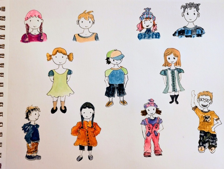 Sketching Kids & Outfits