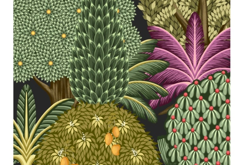 Pichwai Trees In Procreate