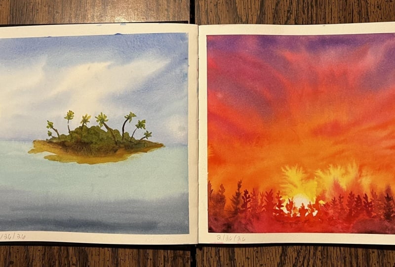 10 minute landscapes