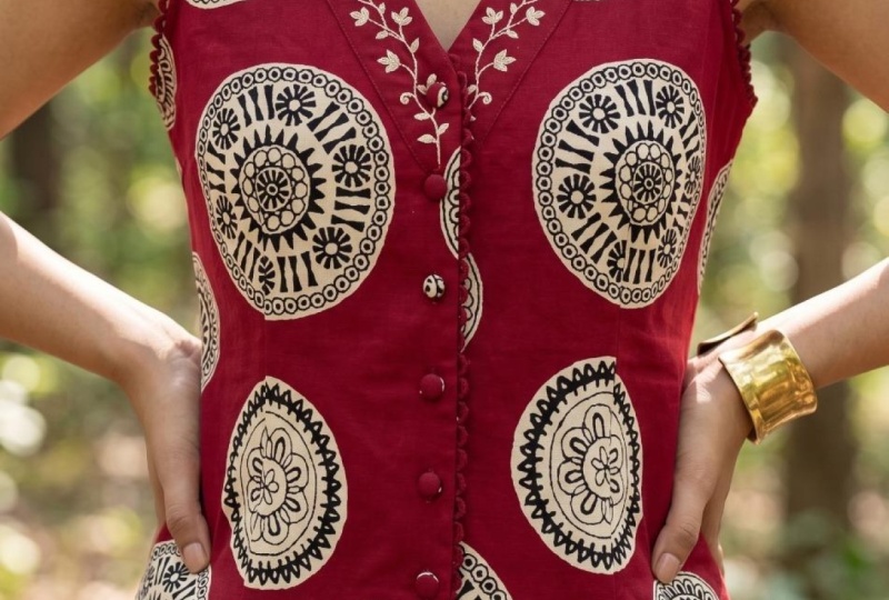 Sewing Project with Block printed fabric