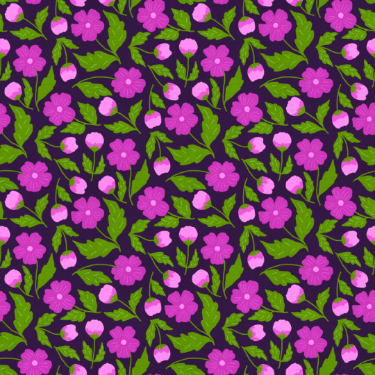 Folk Style Floral Pattern
