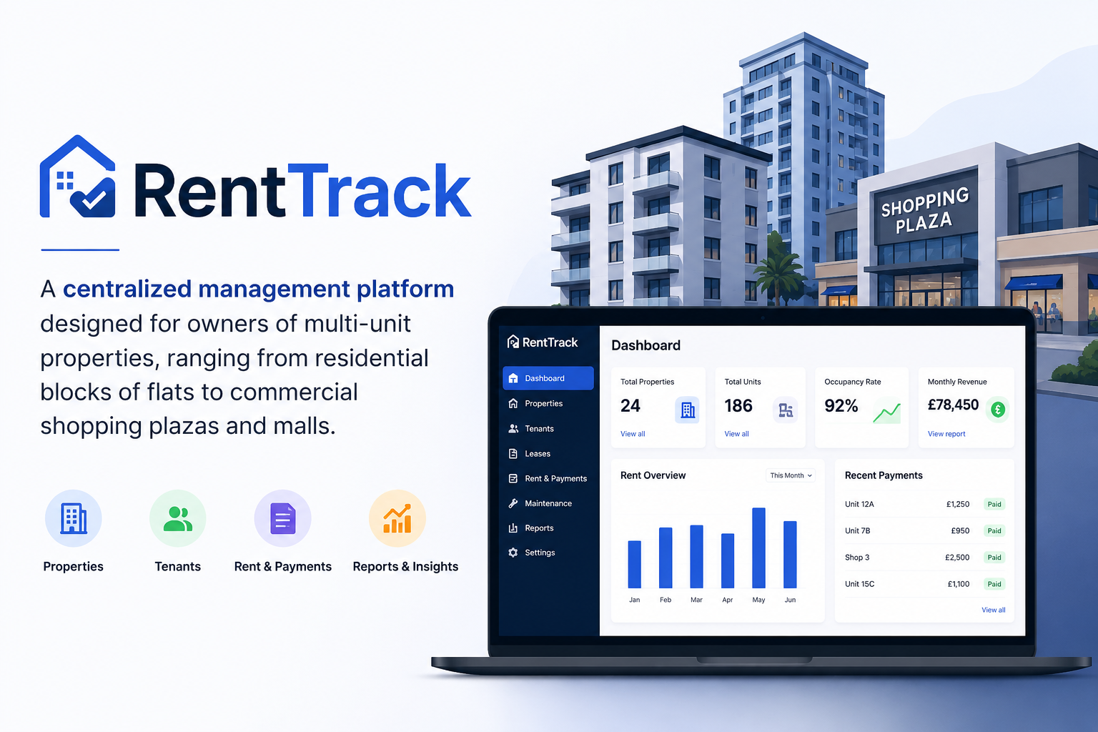 RentTrack - student project