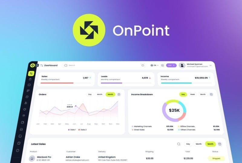 OnPoint - SaaS Product Promo & UI Motion Design