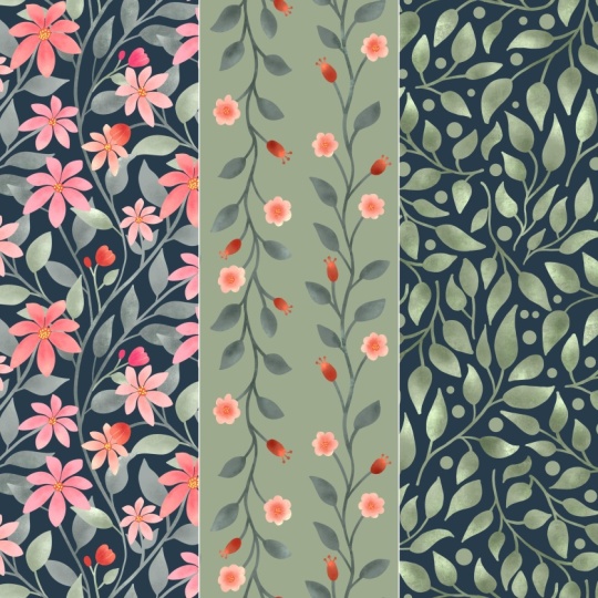 Midnight Blossom Vine Mini Collection
