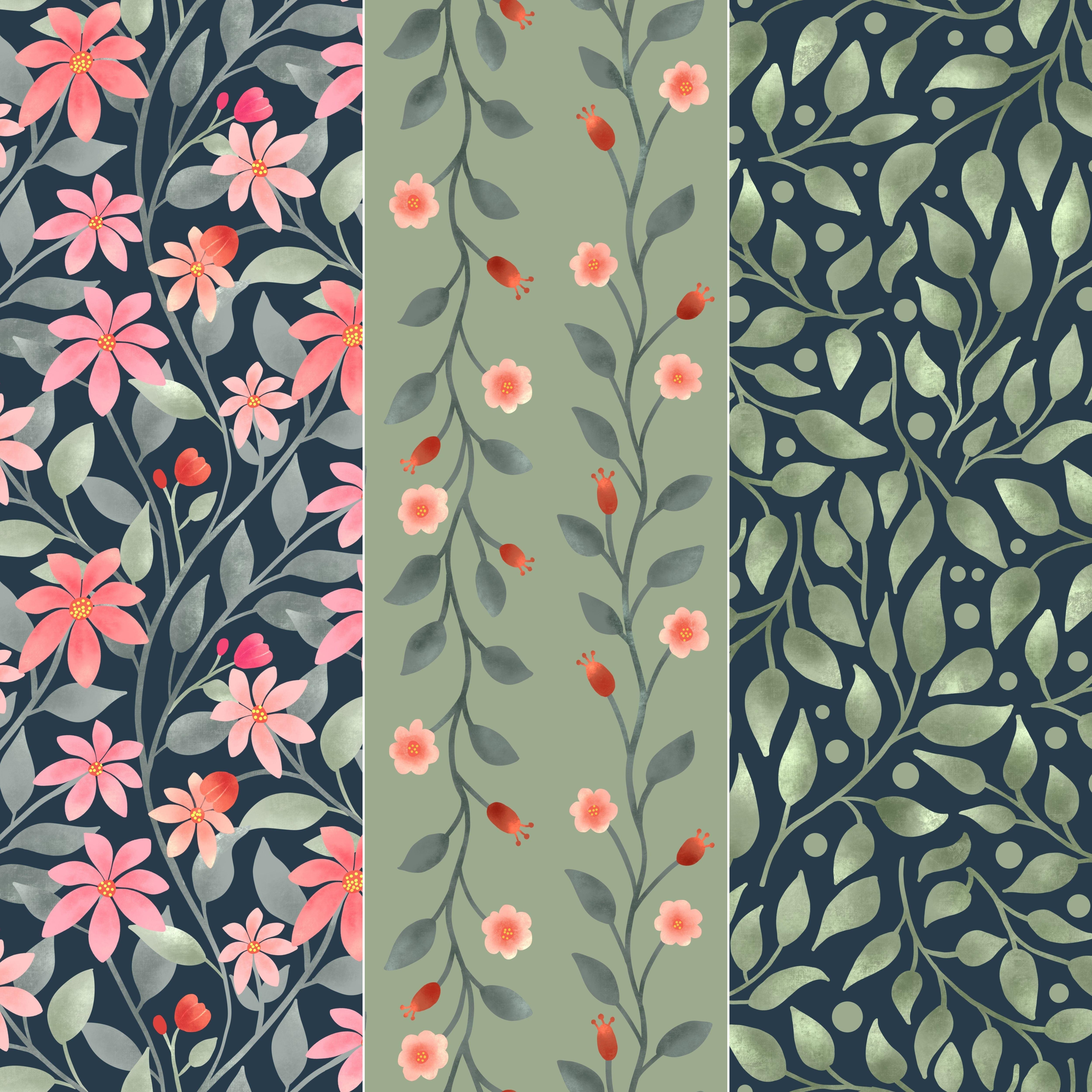 Midnight Blossom Vine Mini Collection - student project