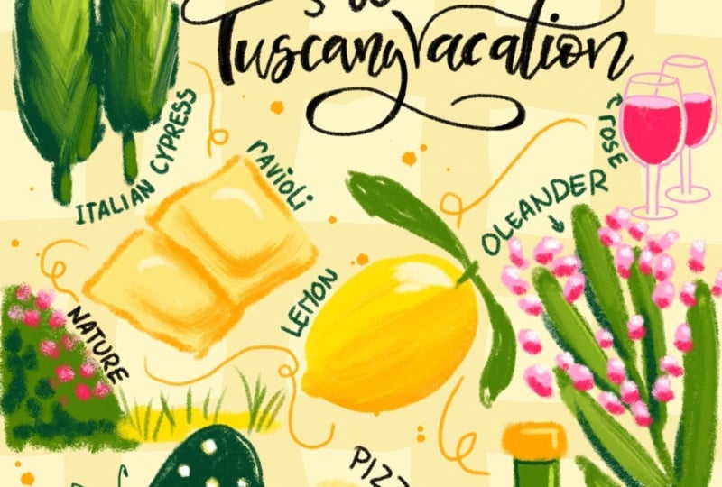 While in Tuscany….
