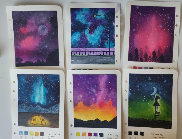 Galaxies and Night Skies