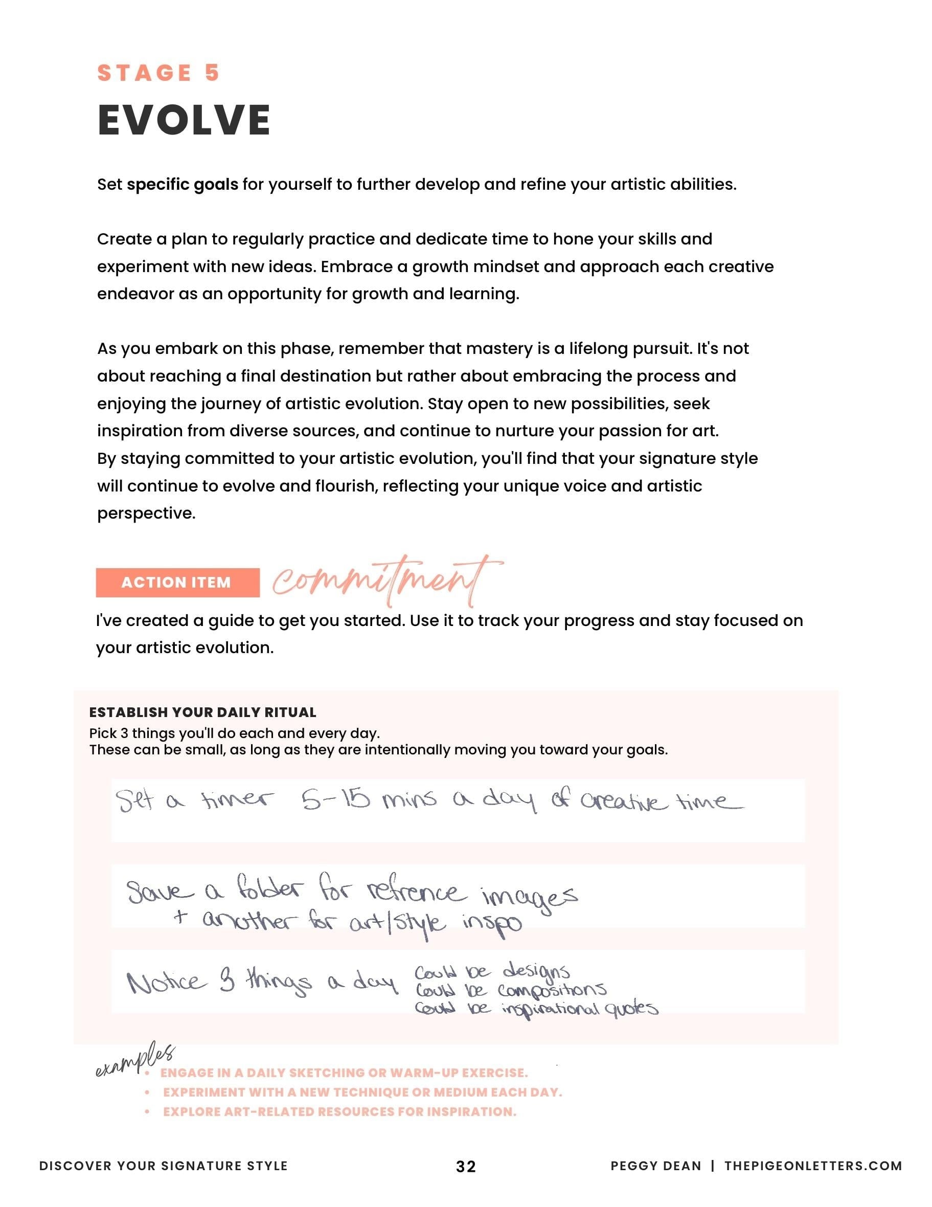 Stage 5 - Evolve - student project