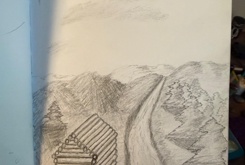 Forest and Cabin perspective
