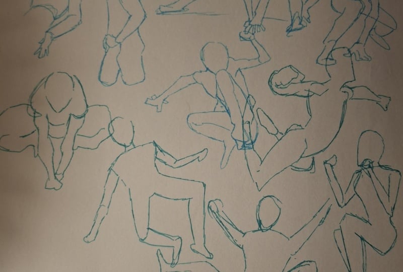 Action pose practice