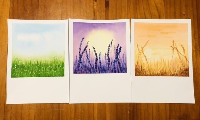 Calm Watercolour Month