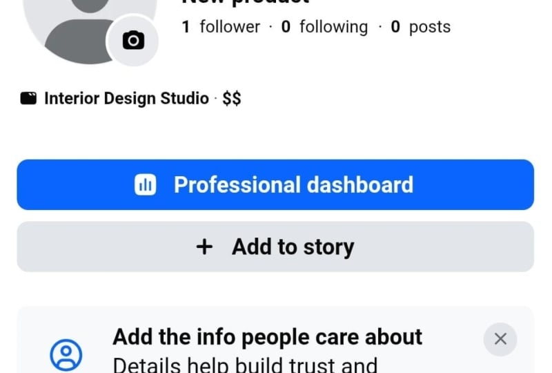 I created a facebook page