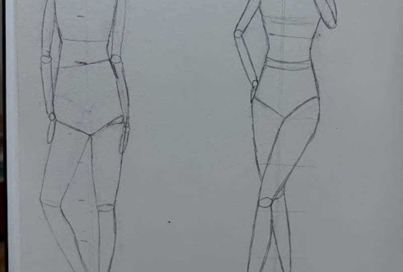 Dessin anatomie - postures debout