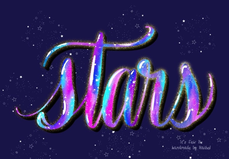 Galaxy Lettering