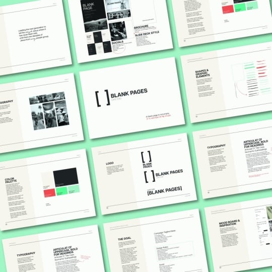 Blank Pages Branding