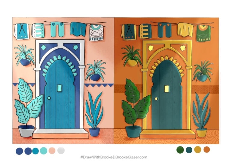 Applying color palettes