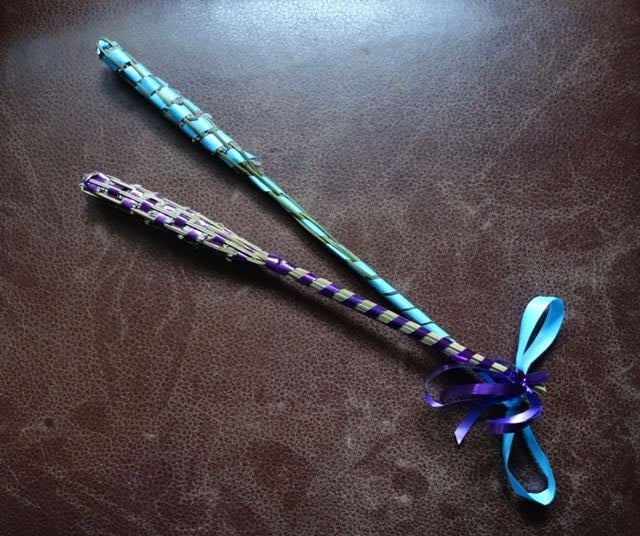 Lavender wands - student project