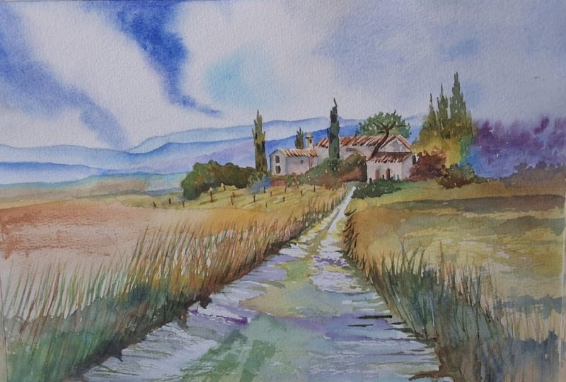 Sunlit countryside