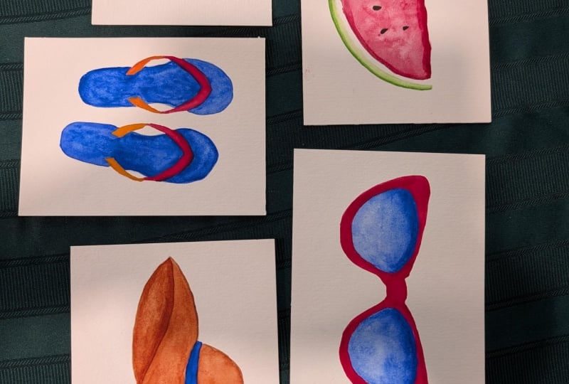 Fun Summertime Watercolor