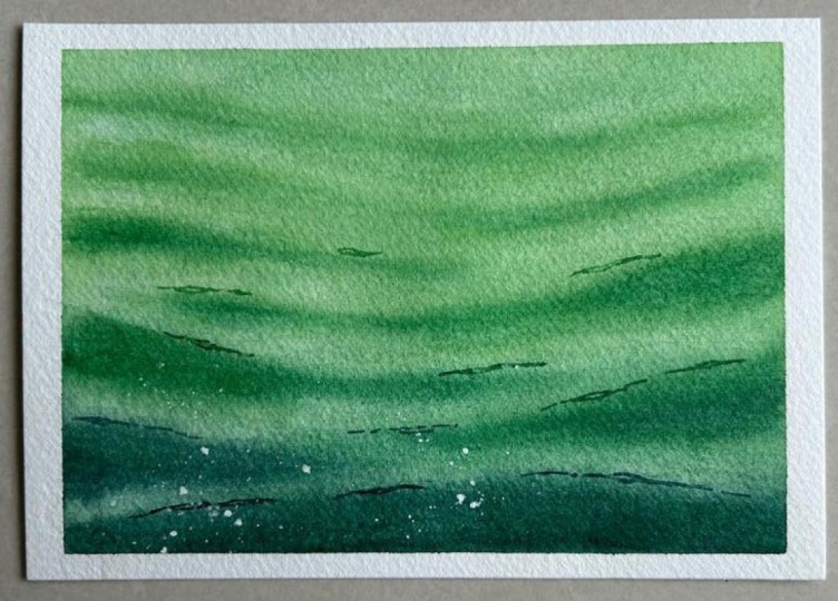 100 Days of Watercolor Oceans