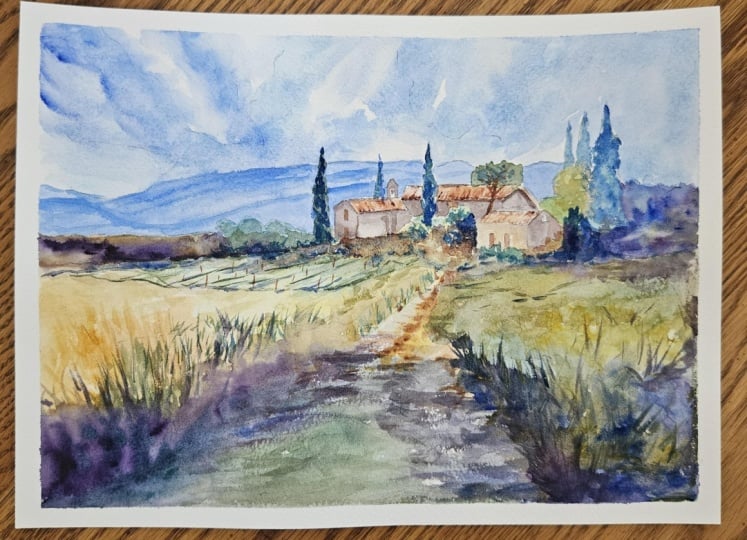Sunlit countryside