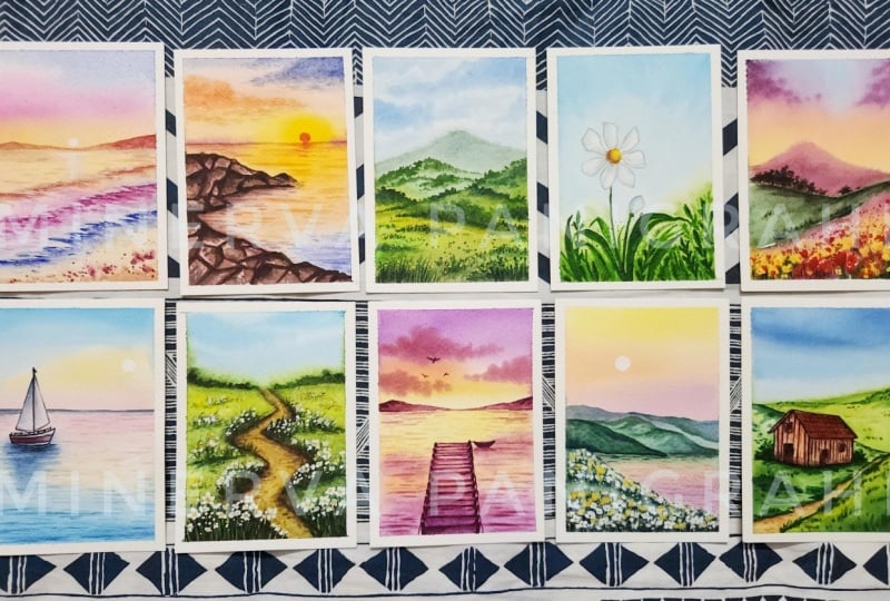 30 Days of Nature in Watercolor