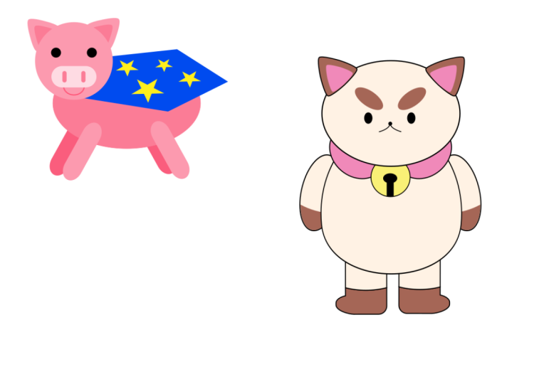 Little pig and puppycat