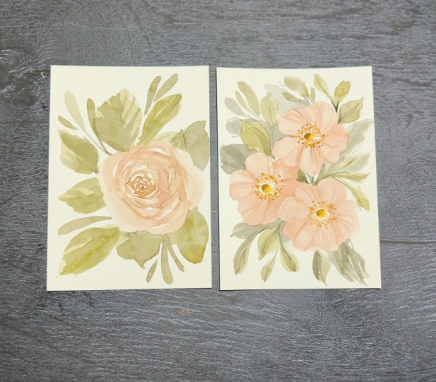 Vintage pastel flowers