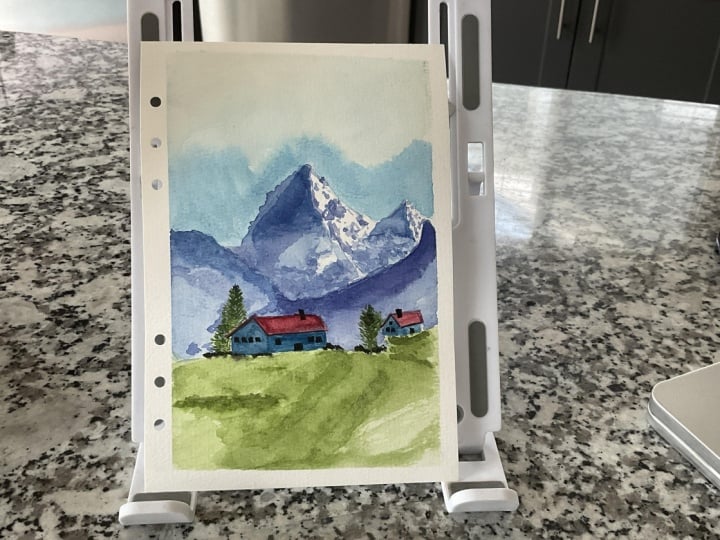 Landscape with Snowy Mountains