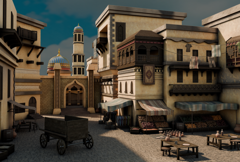 Stylized Arabian Market