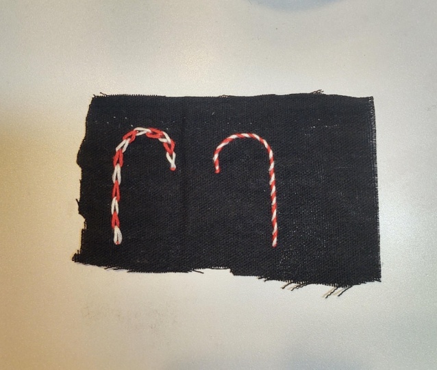 Embroidered Candy Canes