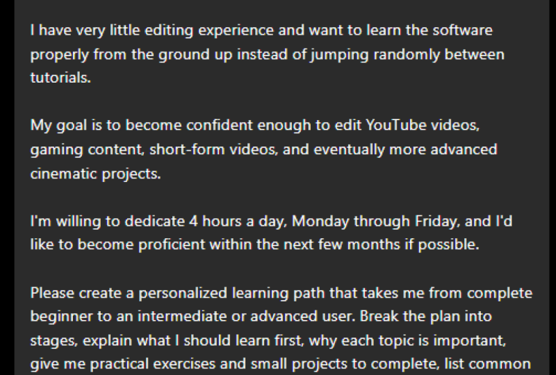 My Personalized DaVinci Resolve Study Plan