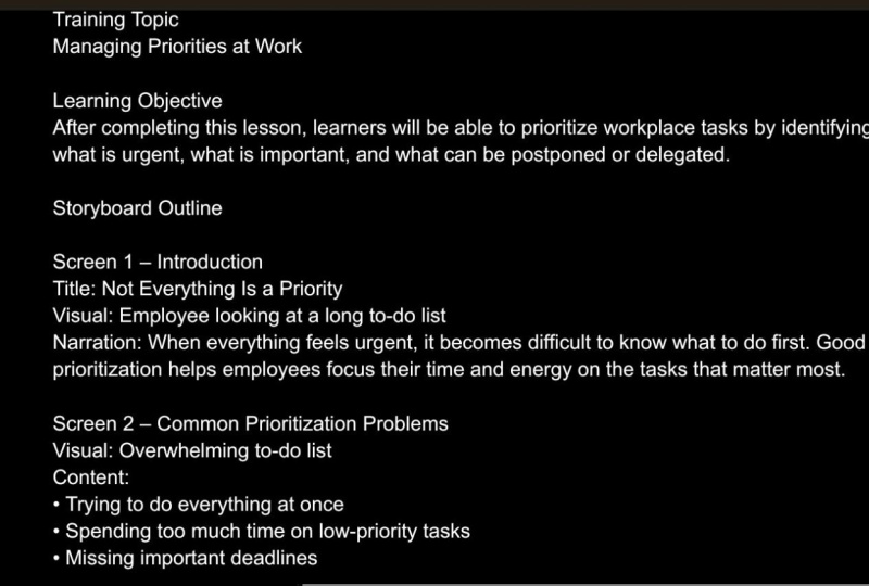 MANAGING PRIORITIES AT WORK