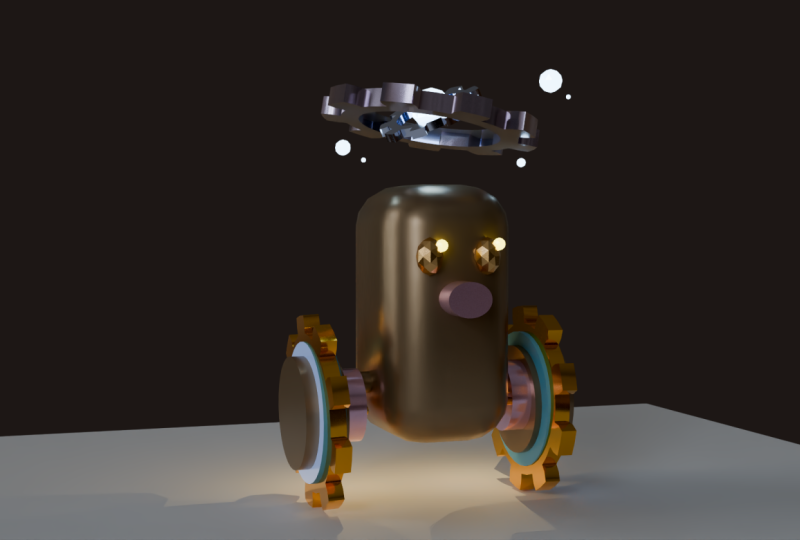 Digglet and snow man render
