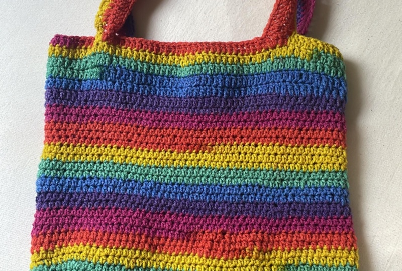 Rainbow tote