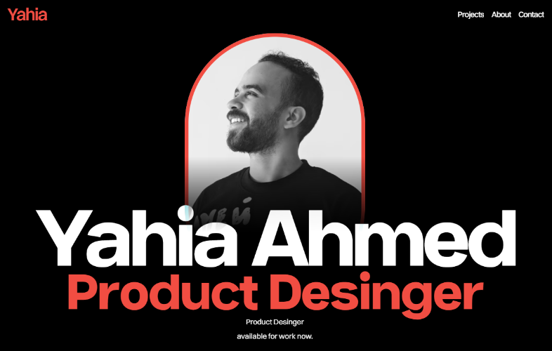 Yahia Ahmed | UI/UX Designer | Portfolio - student project