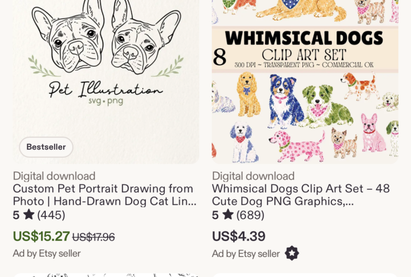 Hand drawn Dogs