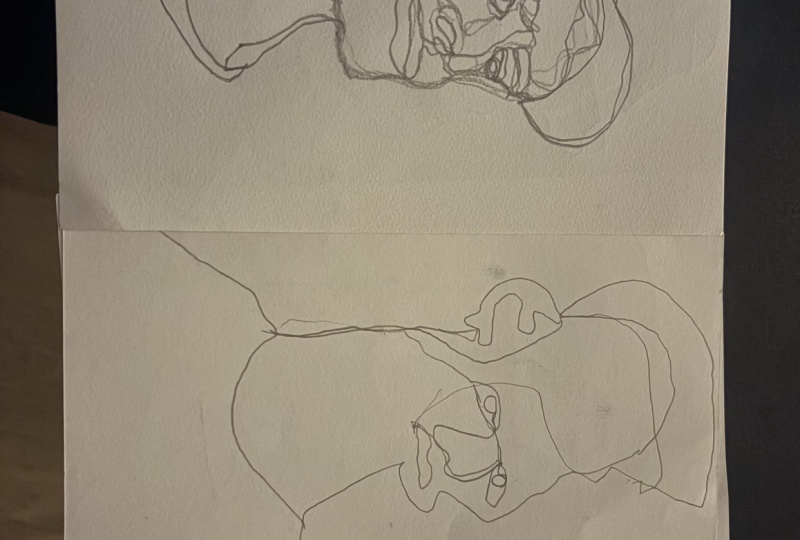 Cont. Line Draw Guy w/ my son