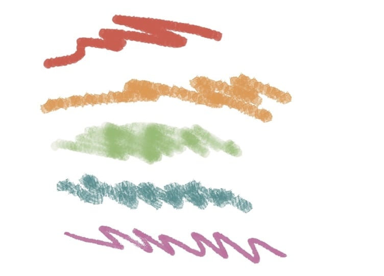 Handmade texture brushes