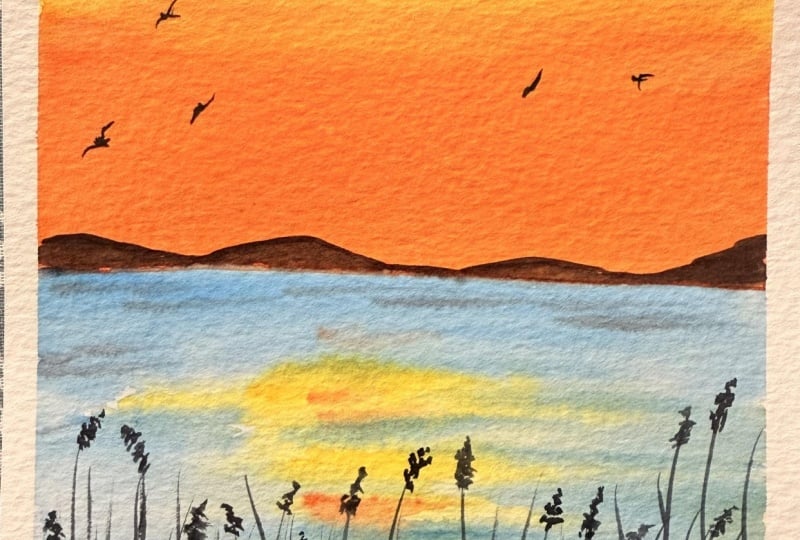 Water colour landscapes